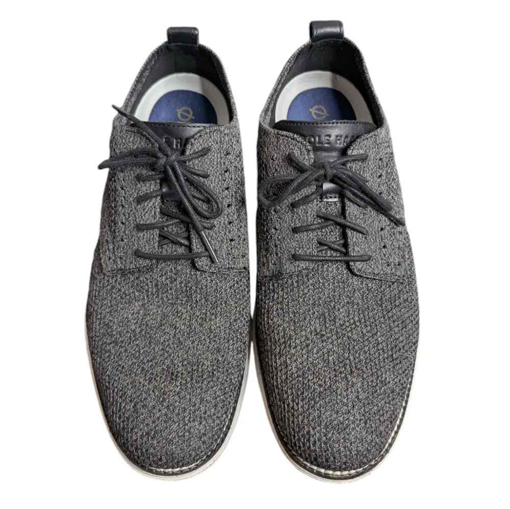 Cole Haan Men's Original Grand Stitchlite Plain Oxford Light Gray White Size 9M